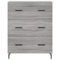 vidaXL Vysoká skrinka sivý dub sonoma 69,5x34x180 cm spracované drevo