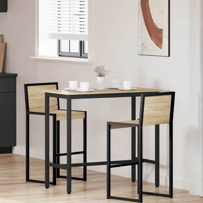 vidaXL stôl Sonoma dub 100 x 50 x 90,5 cm Inžinierske drevo a oceľ