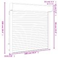 vidaXL Rolety Antracit 100 x 100 cm Hliník a polyuretán