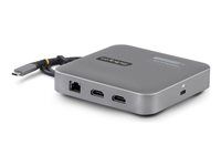 Apple M1/M2 Dual Display compatible - DisplayLink Cert Dual 4K 60Hz HDMI 2.0b - 1xA/1xC USB 3.2 10Gbps hub | 100W PD charging - Type-C Mini docking station - Power adapter/bus powered - Win/Chrome/macOS - Dokovacia stanica - USB-C / USB4 / Thunderbolt 3 / Thunderbolt 4 - 2 x HDMI - 1GbE