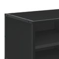 vidaXL TV skrinka čierna 80x34,5x40 cm kompozitné drevo a kov
