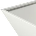 vidaXL Záhradný kvetináč 5 ks Biela 35 x 35 x 15 cm