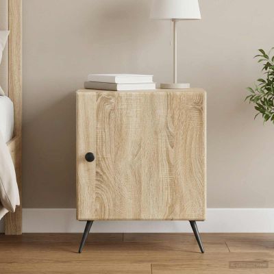 vidaXL Nočný stolík Dub sonoma 43 x 34,5 x 50 cm Kompozitné drevo