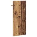 vidaXL Vešiak na stenu Nástenná montáž Staré drevo 40 x 10 x 90 cm