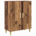 vidaXL Highboard Staré drevo 69,5 x 34 x 180 cm