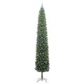 vidaXL Umelý vianočný stromček Zelená 300 cm PVC, oceľ a plast
