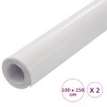 vidaXL Fólia na automobily 2 ks 4D biela 100x150 cm