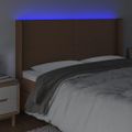 VidaXL Čelo postele hnedé 183x16x118/128 cm umelá koža