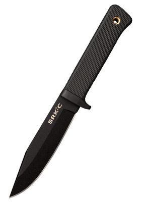 Cold Steel 49LCKD SRK Compact záchranársky nôž 12,7 cm, čierna, Kraton, puzdro