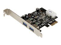 LP4 Power - Dual Port USB 3 PCIe Controller (PEXUSB3S25) - USB adaptér - PCI Express x1 - USB 3.0 x 2 - pre P/N: CFASTRWU3, S251SMU33EP, ST103008U2C, ST53004U1C, ST7300U3M, ST93007U2C, UNI251BMU33