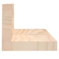 vidaXL Nástenné skrinky 2 ks 50x11x9 cm masívna borovica