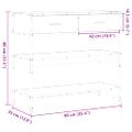 vidaXL Konzolový stolík dub sonoma 90x35x80 cm kompozitné drevo