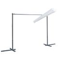 vidaXL Altánok so sklápacou výsuvnou strechou 350x253x196 cm, krémový