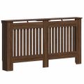 vidaXL Kryt radiátora Hnedý dub 152 x 19 x 81,5 cm Kompozitné drevo