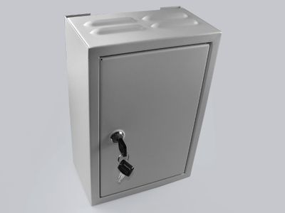 Kovový rozvádzač montážna skriňa TPR-2 200x300x120mm, RAL7035 sivá
