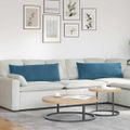 vidaXL Vankúše na pohovku 2 pcs Modrá 120 x 40 cm Kordúrová tkanina