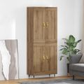 vidaXL Highboard Remeselný dub 69,5 x 34 x 90 cm Kompozitné drevo