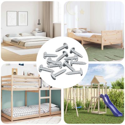 vidaXL Skrutka 13636 pcs Strieborná M4 x 16 mm Oceľ