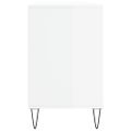 vidaXL Botník lesklý biely 102x36x60 cm spracované drevo
