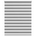 vidaXL Zebrová roleta 120,9x175 cm, šírka látky 116,7 cm, sivá