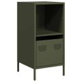 vidaXL Komoda olivovozelená 35x39x73,5 cm oceľ valcovaná za studena