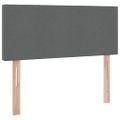 vidaXL Postel s úložným prostorem a matrací Tmavo šedá 120 x 190 cm