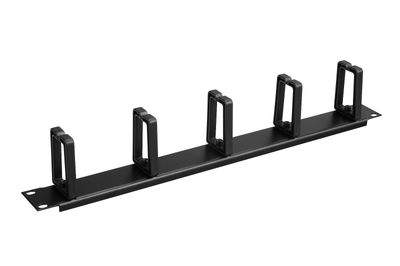 Vyväzovací panel 19" 1U BK plastový CMP4 VP-05-1-PO-B