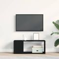 vidaXL Zostava TV skriniek 80 x 24 x 32 cm Čierny dub Kompozitné drevo