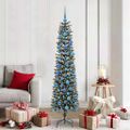 vidaXL Umelý vianočný stromček Zelená 180 cm PVC, plast a oceľ