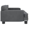 vidaXL Pelech pre psa tmavosivý 70x45x30 cm zamat