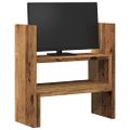 vidaXL Stolový organizér nastav. staré drevo 40x17x41cm kompozit.drevo