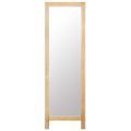 vidaXL Voľne stojace zrkadlo 48x46,5x150 cm masívne dubové drevo