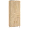 vidaXL Vysoká skrinka dub sonoma 69,5x34x180 cm spracované drevo