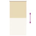vidaXL Roleta Zatemnenie Béžová 70x130 cm Šírka látky 65,7cm Polyester