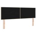 vidaXL LED hlavová doska s LED pásikmi Krémová 160 cm látka