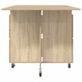 vidaXL Jedálenský stôl 140 x 80 x 77 cm Kompozitné drevo Dub sonoma