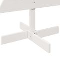 vidaXL Drevený vianočný stromček biely 120 cm masívna borovica
