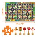 Skladacia puzzle dráha na hranie Mesto
