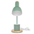 Stolná lampa POPPY na žiarovku E27, zelená