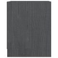 vidaXL Nočné stolíky 2 ks sivé 35,5x33,5x41,5 cm borovicový masív
