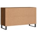 vidaXL Botník hnedý dub 102x36x60 cm spracované drevo