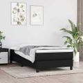 vidaXL Posteľný rám s boxspringom Čierna 90x200 cm Látka