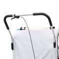 vidaXL Cyklovozík a kočík 2-v-1, modro sivý
