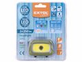 Čelovka 250lm+250lm, 250lm Seoul LED, 250lm COB LED, červené/zelené svetlo na nočné videnie EXTOL-LIGHT