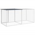 vidaXL Klietka pre kurčatá so strechou, antracitová 203x98x90 cm, pozinkovaná oceľ