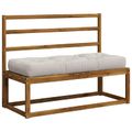 vidaXL Vankúš na paletu VIANEN 100% polyester Biela 120 x 50 x 12 cm
