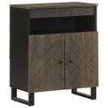 vidaXL Komoda 60x33x75 cm čierna masívne mangovníkové drevo