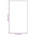 vidaXL Koberec do stanu Svetlosivá 450 x 250 cm Polyetylén