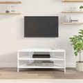 vidaXL RohováTVskriňa 102x40,5x45cm Biela Kompozitné drevo