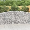 vidaXL Oblúkové gabiónové koše 3ks 400x50x100/120cm pozinkované železo